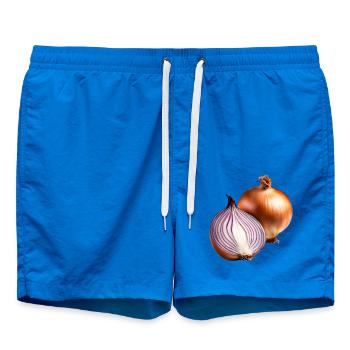 Rote Zwiebel Frische - Badeshorts - Cobalt blue - Vorne - AI Model Male 185 light (185cm)