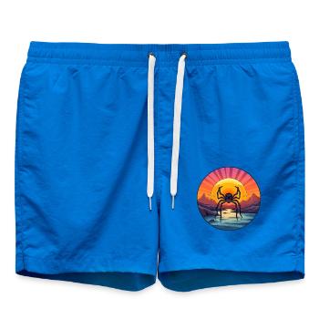 Spinne buntes Aquarell Cartoon Kawaii Tier - Badeshorts - Cobalt blue - Vorne - AI Model Male 185 light (185cm)