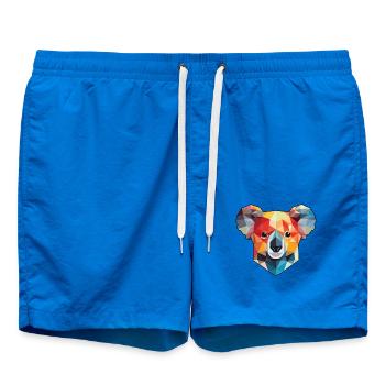 Koala Buntes Aquarell Tier Haustier Illustration - Badeshorts - Cobalt blue - Vorne - AI Model Male 185 light (185cm)