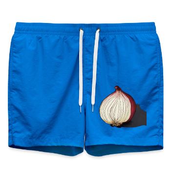 Elegante Rote Zwiebel - Badeshorts - Cobalt blue - Vorne - AI Model Male 185 light (185cm)