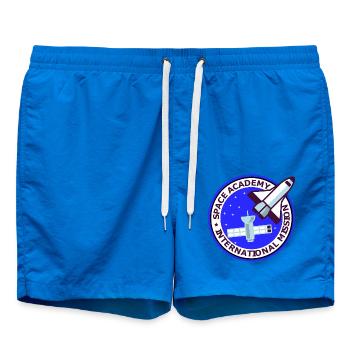Space Academy International bleu Vintage - Badeshorts - Cobalt blue - Vorne - AI Model Male 185 light (185cm)