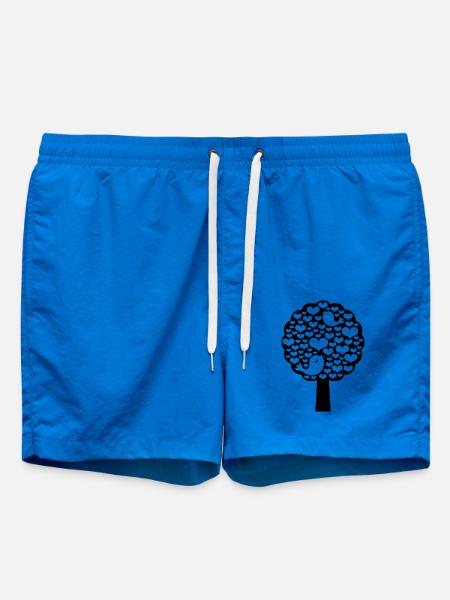 Baum voller Herzen und Vögel - Badeshorts - Cobalt blue