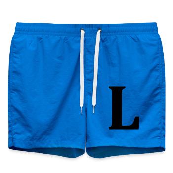 Liverature - We live literature - Badeshorts - Cobalt blue - Vorne - AI Model Male 185 light (185cm)
