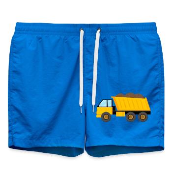 Lastwagen - Badeshorts - Cobalt blue - Vorne - AI Model Male 185 light (185cm)