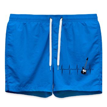 mein herz schlägt für e gitarre - Badeshorts - Cobalt blue - Vorne - AI Model Male 185 light (185cm)