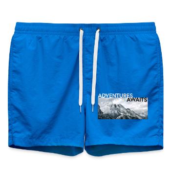 ADVENTURE AWAITS - Badeshorts - Cobalt blue - Vorne - AI Model Male 185 light (185cm)