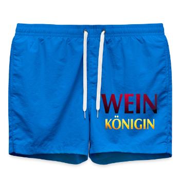 Wein Königin - Badeshorts - Cobalt blue - Vorne - AI Model Male 185 light (185cm)