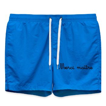 MEISTER. VIELEN DANK. DANKE, MEISTER. MEISTER. MEISTER-GESCHENK - Badeshorts - Cobalt blue - Vorne - AI Model Male 185 light (185cm)