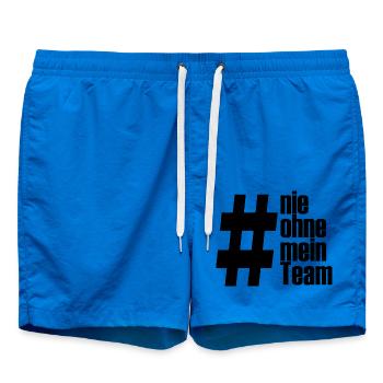 ohne mein team - Badeshorts - Cobalt blue - Vorne - AI Model Male 185 light (185cm)