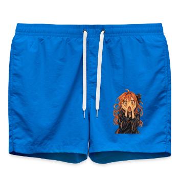 Der Schrei im Anime-Stil - Badeshorts - Cobalt blue - Vorne - AI Model Male 185 light (185cm)