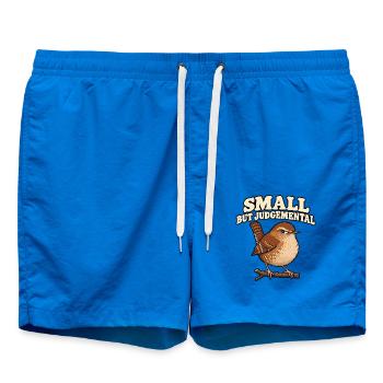 Urteilender Zaunkönig - Badeshorts - Cobalt blue - Vorne - AI Model Male 185 light (185cm)