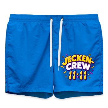 Jecken-Crew 11:11 Karneval Gruppen T-Shirt - Badeshorts - Cobalt blue - Vorne - AI Model Male 185 light (185cm)