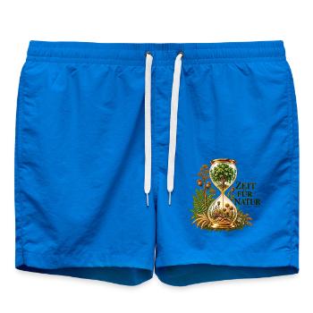Zeit für Natur Uhrglas - Badeshorts - Cobalt blue - Vorne - AI Model Male 185 light (185cm)
