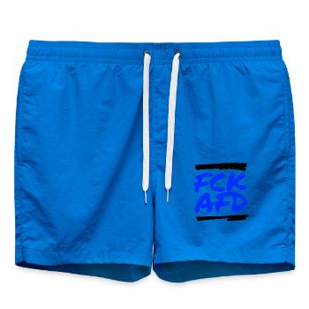 FCK AFD - Badeshorts - Cobalt blue - Vorne - AI Model Male 185 light (185cm)