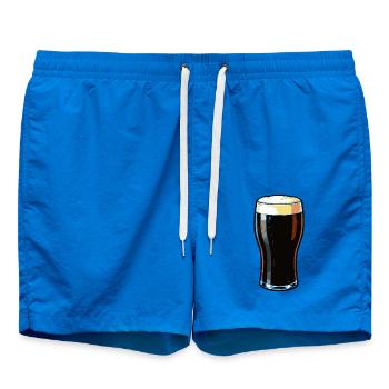 Dunkles Bierglas Motiv - Badeshorts - Cobalt blue - Vorne - AI Model Male 185 light (185cm)