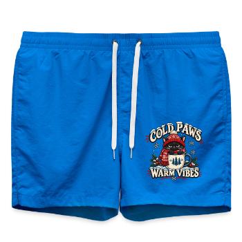 Kalte Pfoten Warme Vibes - Badeshorts - Cobalt blue - Vorne - AI Model Male 185 light (185cm)