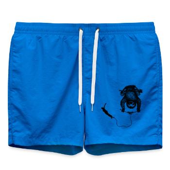  Faultier Bungee Jumper, Bungy Jumps, Bungee - Badeshorts - Cobalt blue - Vorne - AI Model Male 185 light (185cm)