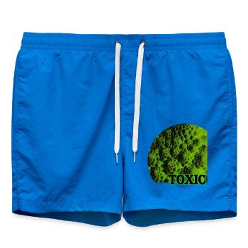 Toxisches, dunkles Romanesco - Badeshorts - Cobalt blue - Vorne - AI Model Male 185 light (185cm)