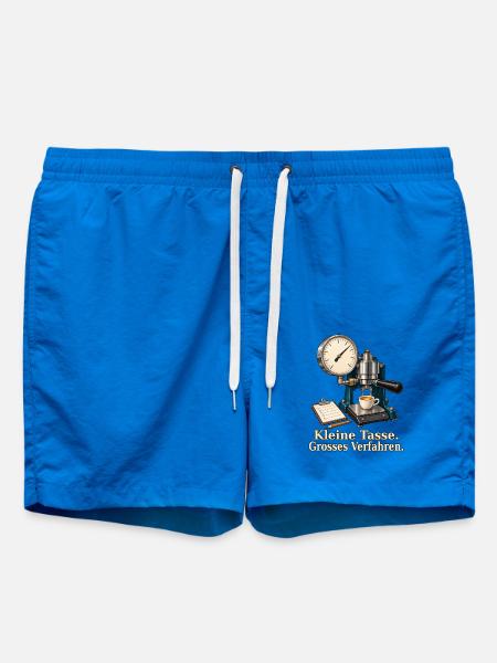 Kleine Tasse. Grosses Verfahren. – Espresso-Prüfst - Badeshorts - Cobalt blue