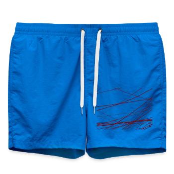 Design Stromkabel durcheinander - Badeshorts - Cobalt blue - Vorne - AI Model Male 185 light (185cm)