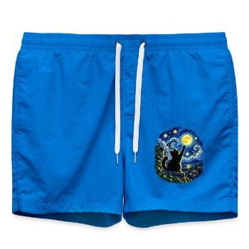 Mondnacht Katzensprung - Badeshorts - Cobalt blue - Vorne - AI Model Male 185 light (185cm)
