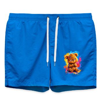 Teddy - Badeshorts - Cobalt blue - Vorne - AI Model Male 185 light (185cm)
