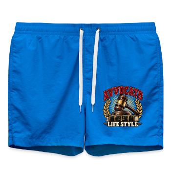 Lebensstil-Anwalt: Recht und Stolz - Badeshorts - Cobalt blue - Vorne - AI Model Male 185 light (185cm)