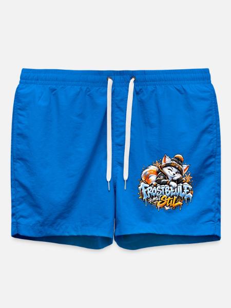 Frostbeule mit Stil – Der coole Winterfuchs - Badeshorts - Cobalt blue