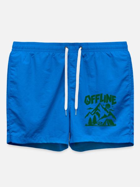 Offline – Berge Camping Wandern Natur Abenteuer - Badeshorts - Cobalt blue