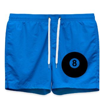 Billardkugel Billard Geschenk - Badeshorts - Cobalt blue - Vorne - AI Model Male 185 light (185cm)