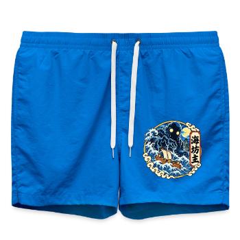 Die Umi-Bozu, ein Schiffbruch-Yokai der Meere - Badeshorts - Cobalt blue - Vorne - AI Model Male 185 light (185cm)