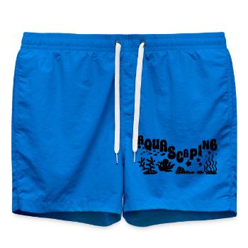 Aquarist Aquascaping Fische   - Badeshorts - Cobalt blue - Vorne - AI Model Male 185 light (185cm)