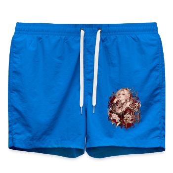 Rote Kronenroyale Eleganz - Badeshorts - Cobalt blue - Vorne - AI Model Male 185 light (185cm)