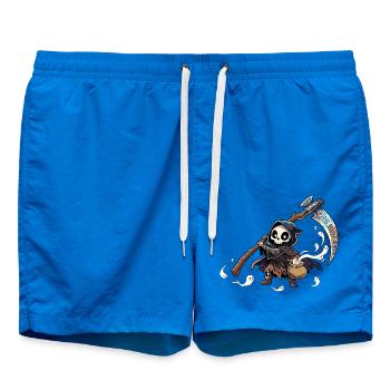 Süßer kleiner Seelenschnitter mit Geistern - Badeshorts - Cobalt blue - Vorne - AI Model Male 185 light (185cm)