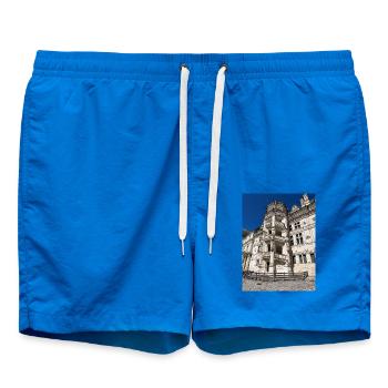 Treppe der Burg von Blois - Badeshorts - Cobalt blue - Vorne - AI Model Male 185 light (185cm)