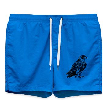 Rotschwanzbussard - Badeshorts - Cobalt blue - Vorne - AI Model Male 185 light (185cm)