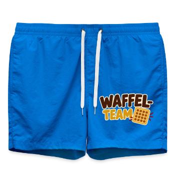 Waffel-Team Schule & Verein - Badeshorts - Cobalt blue - Vorne - AI Model Male 185 light (185cm)