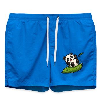 Kugel Panda Baby Rollen Hügel Comic Kinder T-Shirt - Badeshorts - Cobalt blue - Vorne - AI Model Male 185 light (185cm)