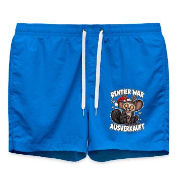 Rentier war ausverkauft - Badeshorts - Cobalt blue - Vorne - AI Model Male 185 light (185cm)