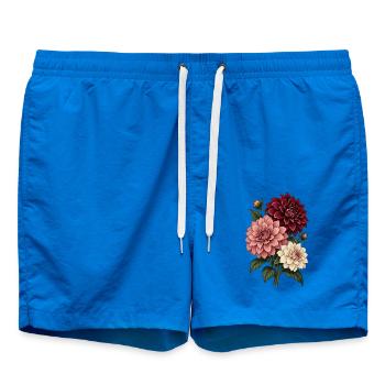 Garten Shirt mit Gemüseernte und Spruch Selbst gez - Badeshorts - Cobalt blue - Vorne - AI Model Male 185 light (185cm)