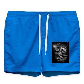 Night Trash Panda Crew Vintage Wildlife Club - Badeshorts - Cobalt blue - Vorne - AI Model Male 185 light (185cm)