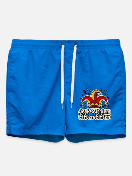 Jeck seit dem Elften Elften Narrenkappe Karneval - Badeshorts - Cobalt blue