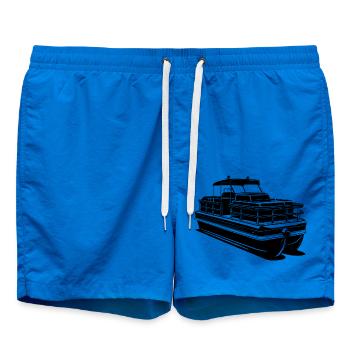 Pontonboot - Badeshorts - Cobalt blue - Vorne - AI Model Male 185 light (185cm)
