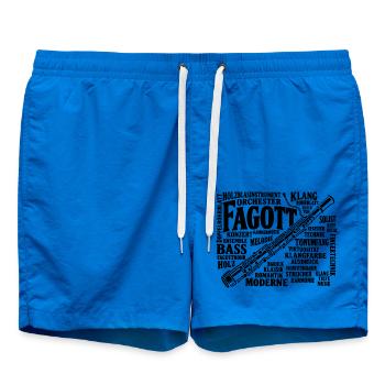 Fagott Orchester Klang Und Moderne Musik - Badeshorts - Cobalt blue - Vorne - AI Model Male 185 light (185cm)