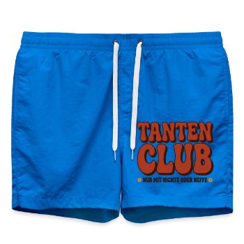 Tantenclub – Nur mit Nichte oder Neffe - Badeshorts - Cobalt blue - Vorne - AI Model Male 185 light (185cm)