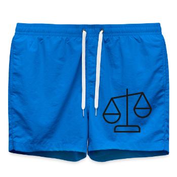 Justice Scales Liniensymbol - Badeshorts - Cobalt blue - Vorne - AI Model Male 185 light (185cm)
