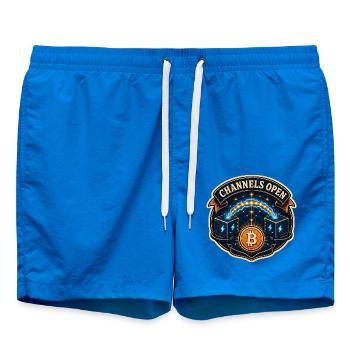 CHANNELS OPEN - Badeshorts - Cobalt blue - Vorne - AI Model Male 185 light (185cm)