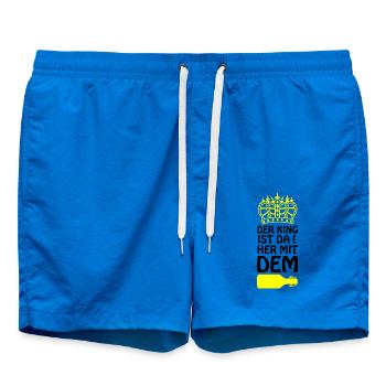 Königliche Silhouette Bier - Badeshorts - Cobalt blue - Vorne - AI Model Male 185 light (185cm)