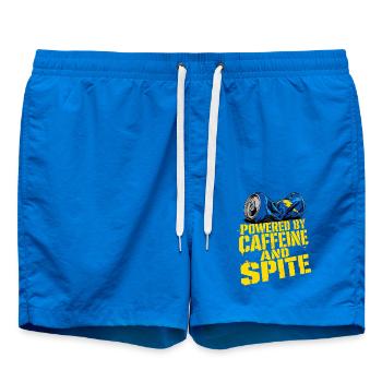 Caffeine And Spite Typografie Pflegekraft RN - Badeshorts - Cobalt blue - Vorne - AI Model Male 185 light (185cm)