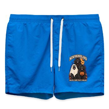 Spooky Night Loyal Company – Neufundländer Hundemama - Badeshorts - Cobalt blue - Vorne - AI Model Male 185 light (185cm)